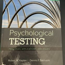 Psychological Testing Book