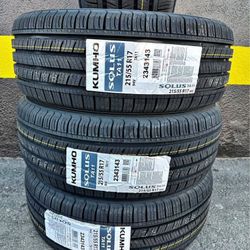 215/55R17 Set Of 4 Kumho Ta11 New Tires 