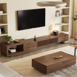 78"-103" Retracted Extendable TV Stand