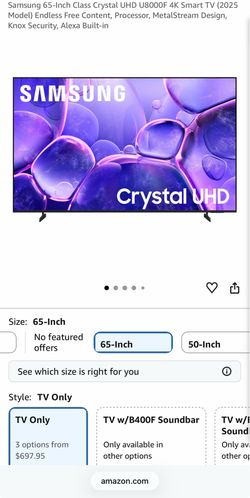 *LIKE NEW* Samsung 65-inch TV