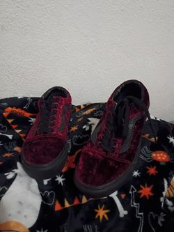 Vans Old Skool Velvet Sneakers Burgundy