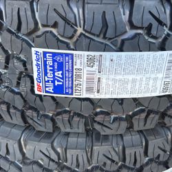 LT 275/70/18 Bfgoodrich All Terrain Ko2 10ply
