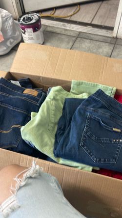 Jeans and shirts