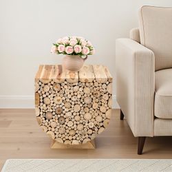 Solid Wood End Table