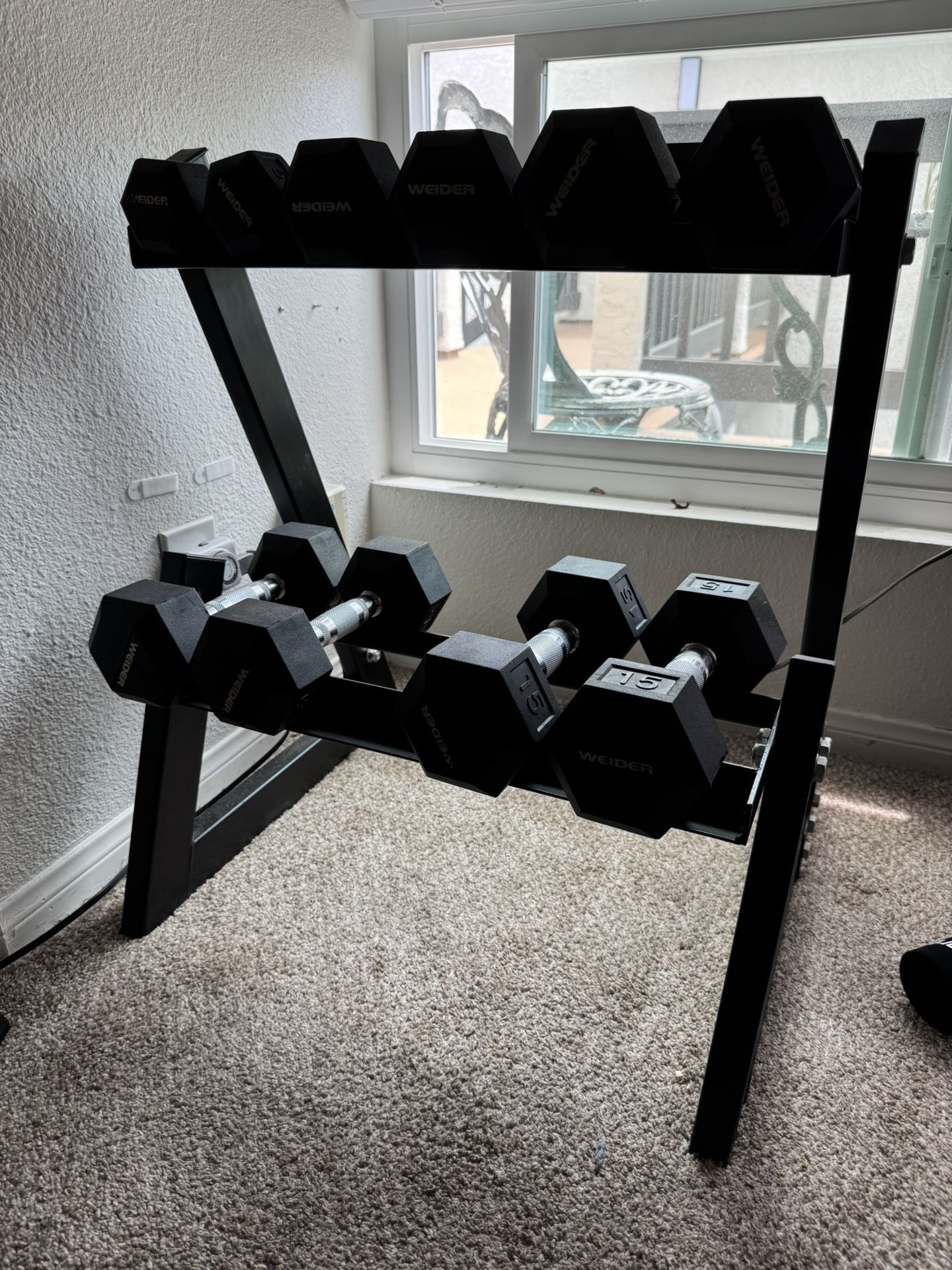 Dumbbell Set And Stand