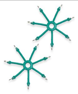 Pair of spider bungee snow/tire chain rubber tighteners adjusters tensioner