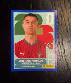 Cristiano Ronaldo Blue Parallel FIFA World Cup 2026 Panini Sticker POR15
