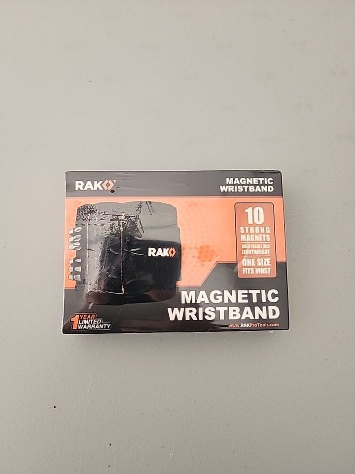 RAK Magnetic Wristband for Holding Screws Wrist Magnet Tool or Screw Holder New