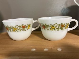 Two Corelle/PYREX  Spice O’ Life Coffee/Tea Mugs
