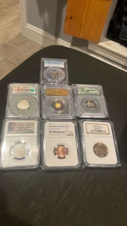 Graded coin lot 1/200th graded gold included