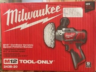 Brand New Milwaukee M12 2438-20 Polisher/Sander
