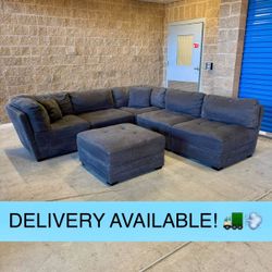 Gray 6-Piece Modular Sectional Couch Sofa (DELIVERY AVAILABLE! 🚛)