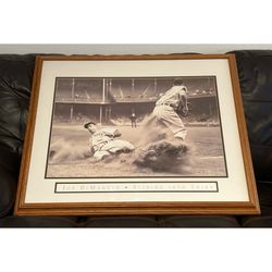Large Joe Dimaggio Sliding Into 3rd Picture 