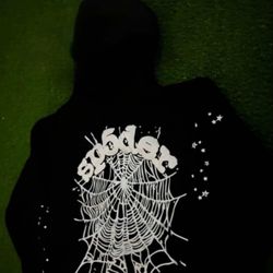 Spider Hoodie Black