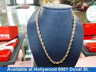 Rope Chain - Yellow Gold 10k (.417) 9.4 grams 25 inch