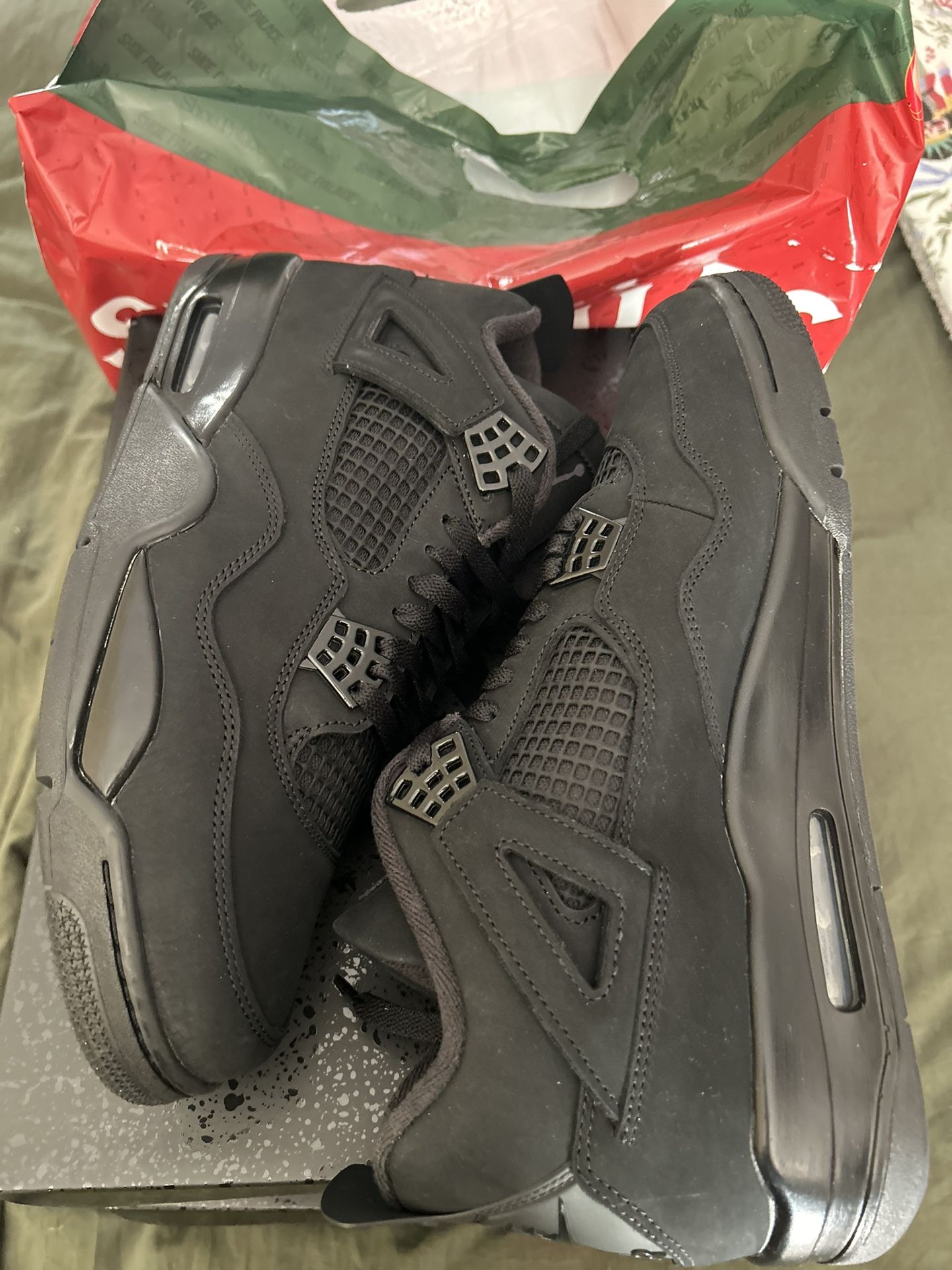 Mens Nike Air Jordan IV 4 Black Cat Sizes 12 And 13 $300 Each