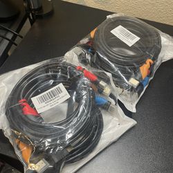 4k HDMI Cable 10 Ft 3 Packs  2 Sets 