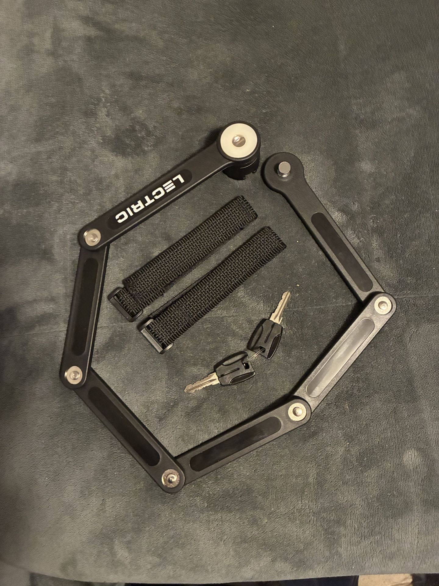 Lectric Folding Bike Lock With Case And Straps