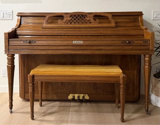 Kimball Artist Console Upright Piano with Bench