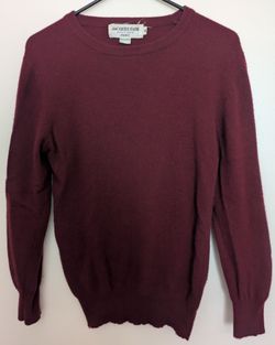 Jacques Fath Paris Burgundy Cashmere Sweater M