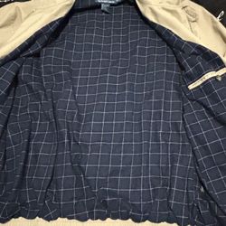 Polo jacket Large Tan Color Good Condition 