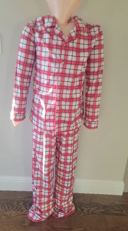 Kids Size XL(14) Holiday Sleepwear Set (2 pieces). 100% Polyester Recycled.