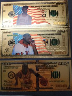 Michael Jordan Collectible Gold Foils - set of 5
