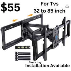 Full Motion Every, Duty Quality Mountain Bracket For Tv 32 Inches Two 82 Inches