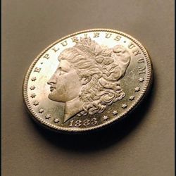 1883 CC MORGAN**FLAWLESS SUPERB GEMBU+++HUGE CAMEO DMPL**ULTRA DEEP MIRROR.
