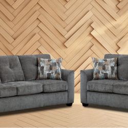 Gerald Gray Sofa And Loveseat On Sale Now!!