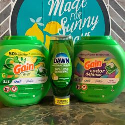 2-60 Gain Flings 1-Dawn Dish Soap 22oz All For $34