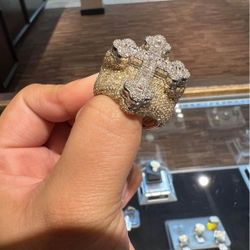 Diamond Cross Ring