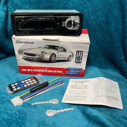 BRAND NEW IN BOX Car MP3 Player with USB/SD Port 60Wx4, LED display, Remote control,AUX input NEW/In box. Condition is New. Box only opened for pictur