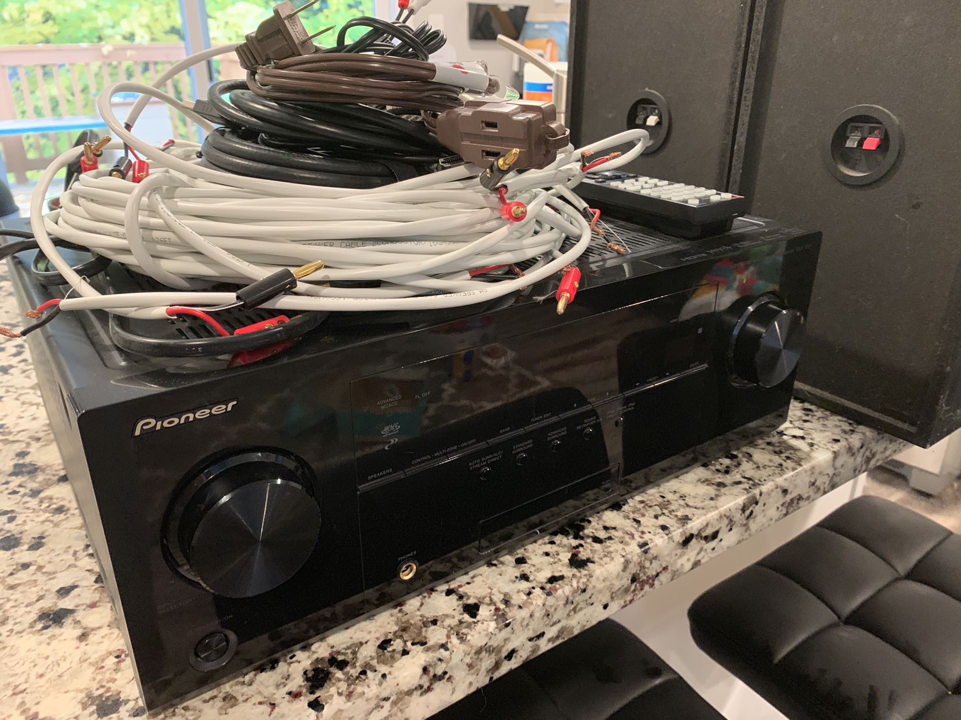 Pioneer receiver tv stereo system