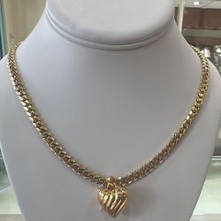 Cuban Link And Charm 