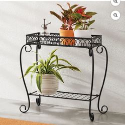 Mainstays Traditional 2-tier Plant Stand, 26" L x 13" W x 26" H