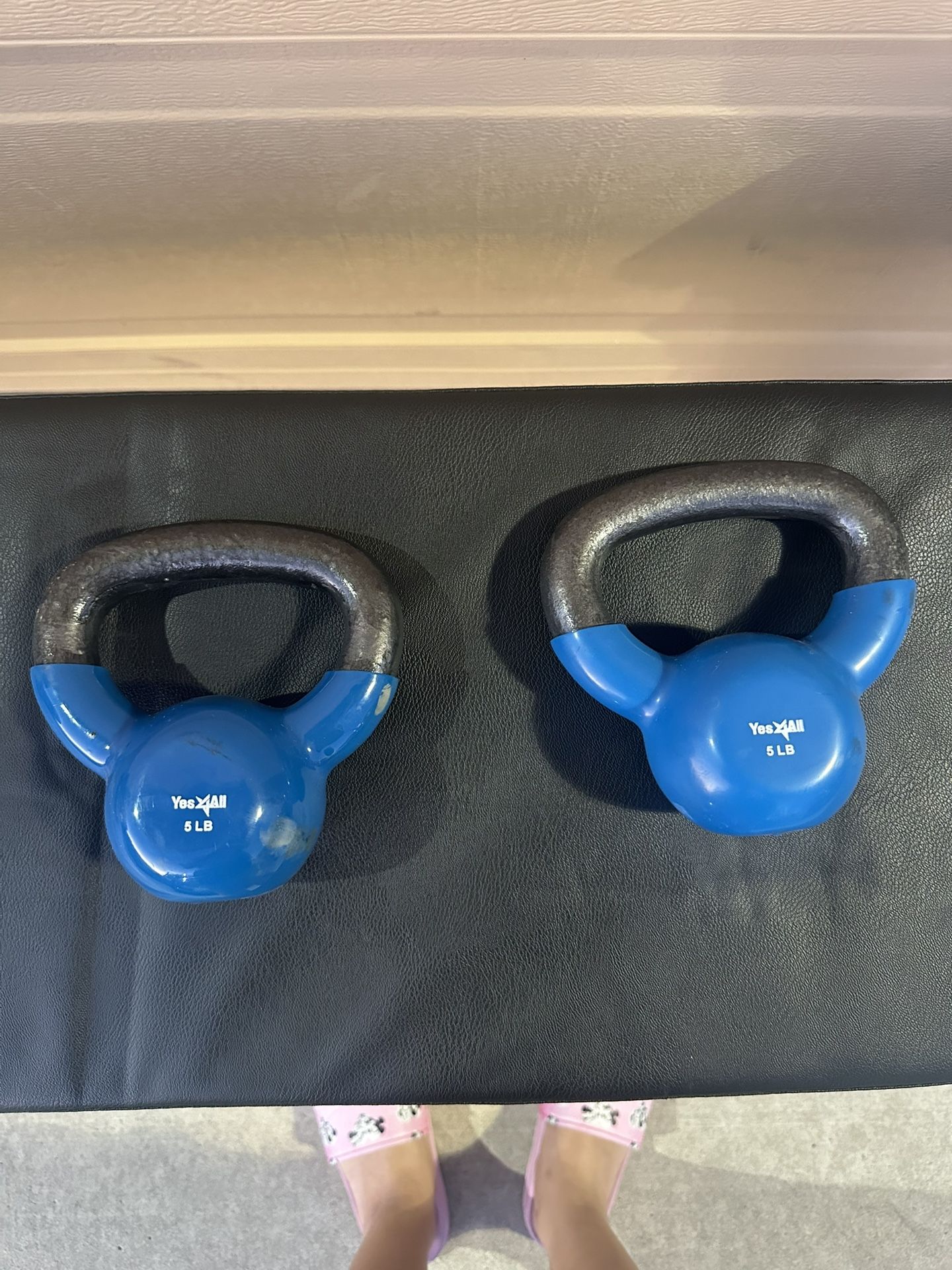 Set Of Two 5 pound kettle Weights
