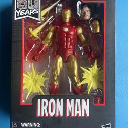Marvel Legends 6" Comics 80 Years Classic Iron Man Tony Stark New Sealed