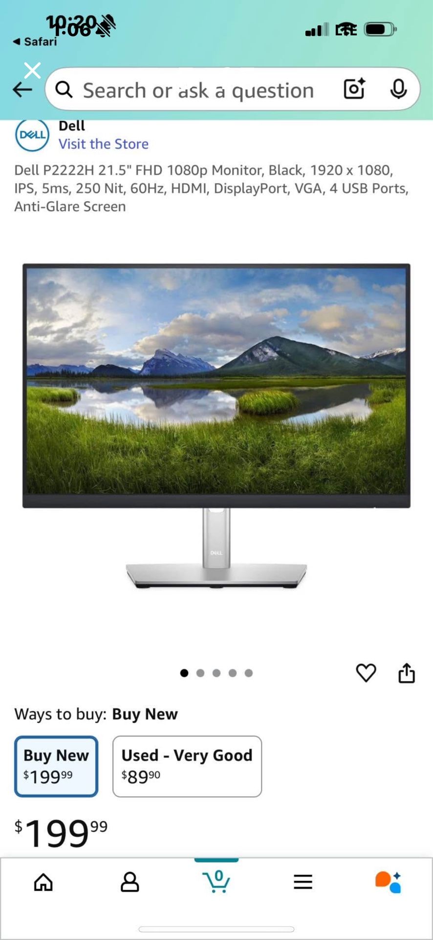 Dell monitor Black