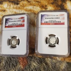 BBLSX200 LOW MINTAGE SILVER PROOF DIMES