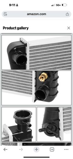 DNA Motoring OEM-RA-1690 Factory Style Aluminum Radiator Compatible with 88-99 C/K1500 4.3 5.0 5.7L AT,28-1/4" W X 17-1/4" H X 1-1/4" D; 1-1/8" Inlet 