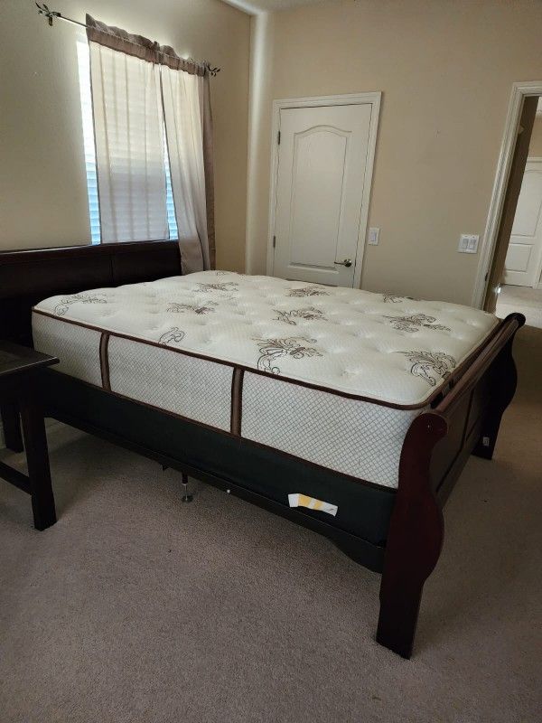 Bed And Bed Frame 