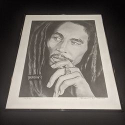 Bob Marley Black And White Print