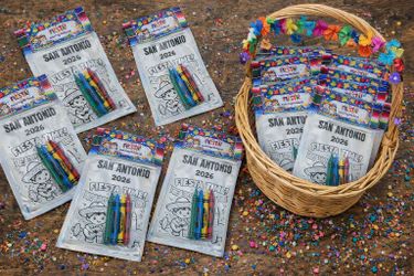 San ANTONIO Fiesta Theme Coloring Sticker Packs