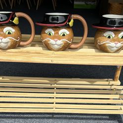 3 Like NEW Shrek Puss N Boots Collector Mugs