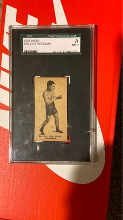 1923 boxing card Sailor Freedman Grade#A