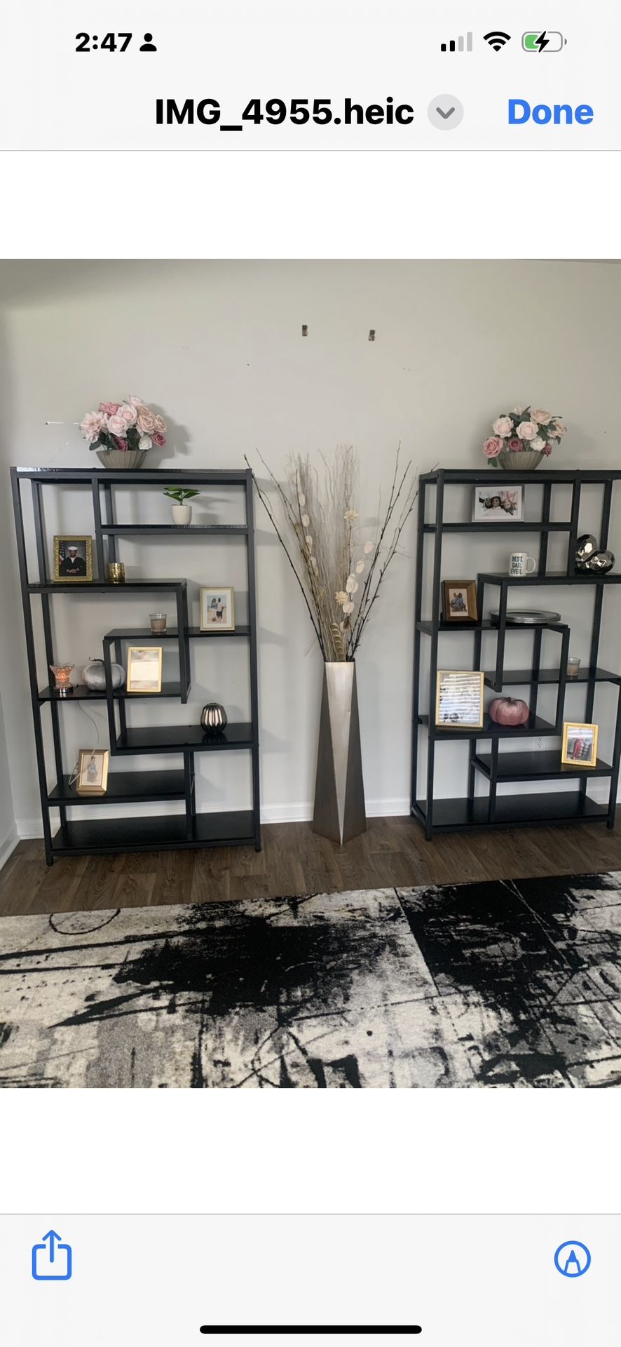 Geometric shelves from Wayfair