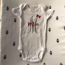 6 month MIA onesie - brand new