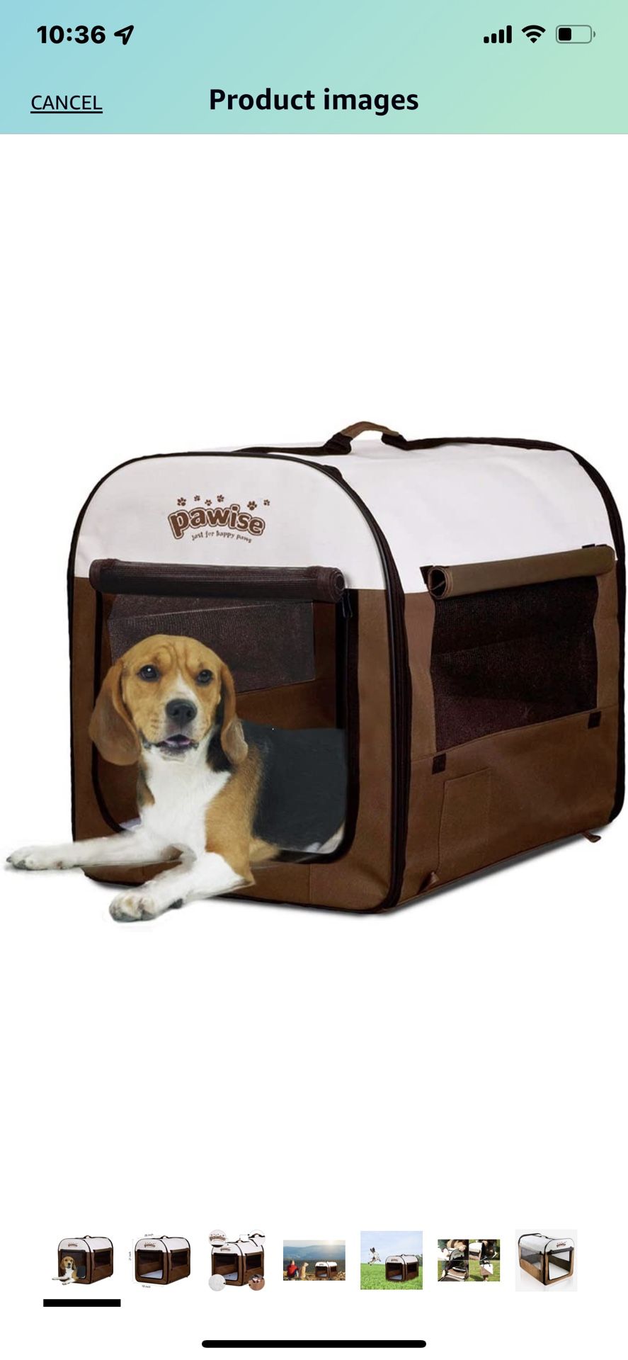 PAWISE Portable Soft Dog Crate Folding Pet Kennel Cat Samll Animal Tent Indoor & Outdoor Pet Carrier