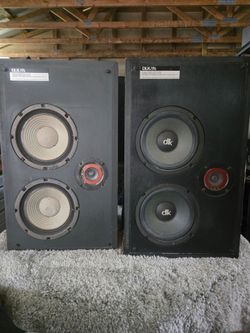 Vintage DLK Model 1 1/2 Speakers Pair - Both Tested & Working!